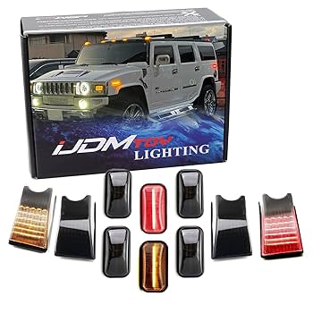 Amazon | iJDMTOY アンバー/レッド フルLEDサイドマーカーライト